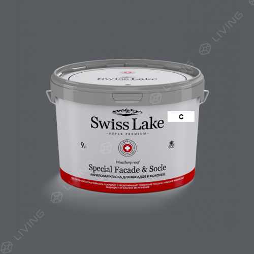 картинка Краска Swiss Lake Special Faсade & Socle цвет trout  №2936 от LIVING