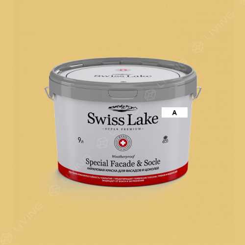 картинка Краска Swiss Lake Special Faсade & Socle цвет Maize №1035 от LIVING