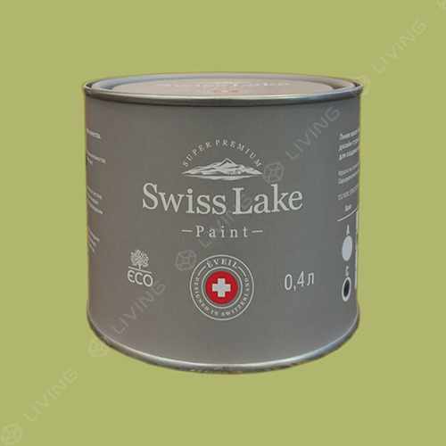 картинка Краска Swiss Lake Wall Comfort 7 цвет oil green №2530 от LIVING
