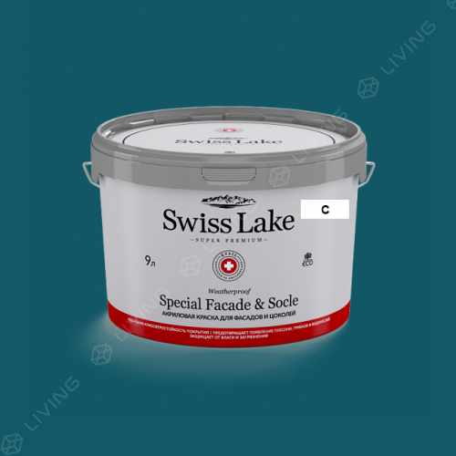 картинка Краска Swiss Lake Special Faсade & Socle цвет calypso №2306 от LIVING