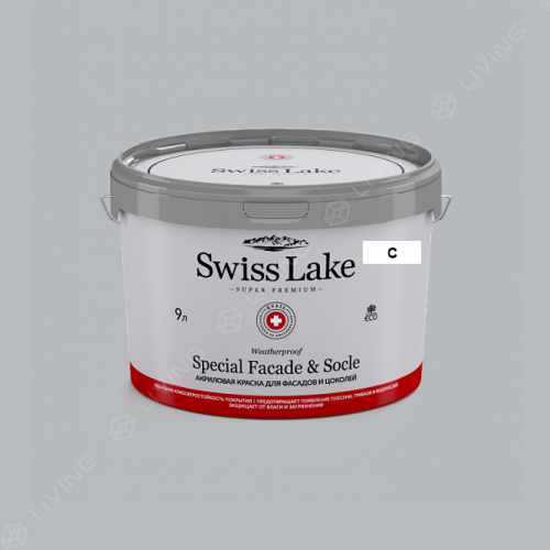 картинка Краска Swiss Lake Special Faсade & Socle цвет blustery day №2789 от LIVING