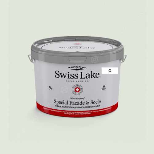 картинка Краска Swiss Lake Special Faсade & Socle цвет celery ice №2453 от LIVING