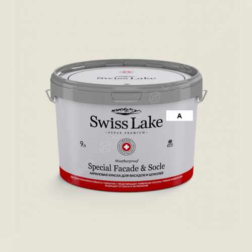картинка Краска Swiss Lake Special Faсade & Socle цвет sedate grey №914 от LIVING