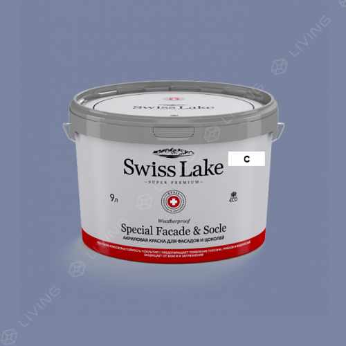 картинка Краска Swiss Lake Special Faсade & Socle цвет smoky grey №1955 от LIVING