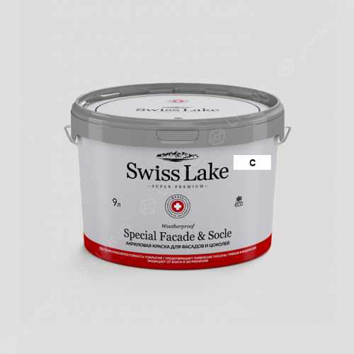 картинка Краска Swiss Lake Special Faсade & Socle цвет thin ice №2772 от LIVING