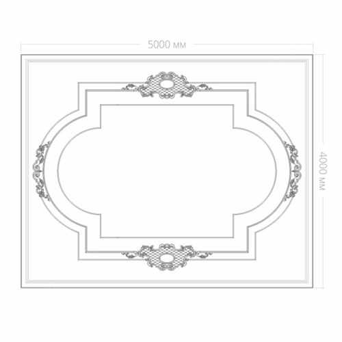 Потолок RODECOR Бенуа Ф2, арт. 88102BR, 400 х 500 см.