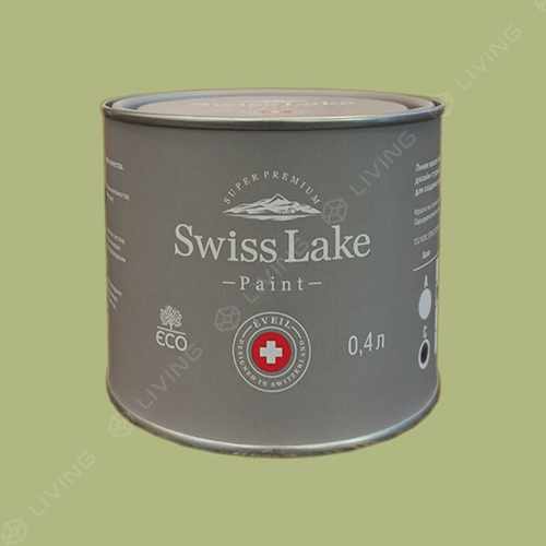 картинка Краска Swiss Lake Wall Comfort 7 цвет mineral green №2535 от LIVING