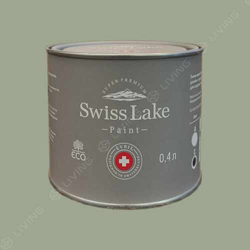 картинка Краска Swiss Lake Wall Comfort 7 цвет frosty green №2638 от LIVING