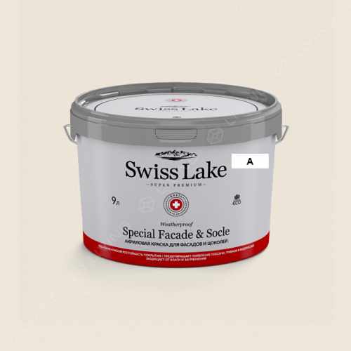 картинка Краска Swiss Lake Special Faсade & Socle цвет Polar Bear №207 от LIVING