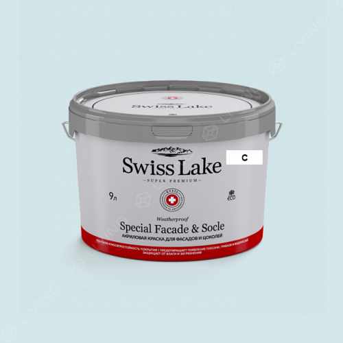 картинка Краска Swiss Lake Special Faсade & Socle цвет Blue Cotton Candy №2259 от LIVING