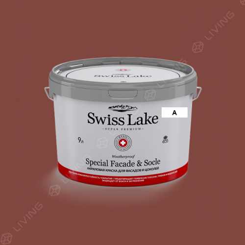 картинка Краска Swiss Lake Special Faсade & Socle цвет Fireplace №1445 от LIVING
