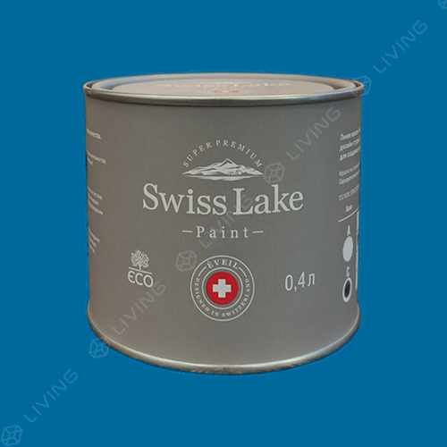 картинка Краска Swiss Lake Wall Comfort 7 цвет peacock blue №2050 от LIVING