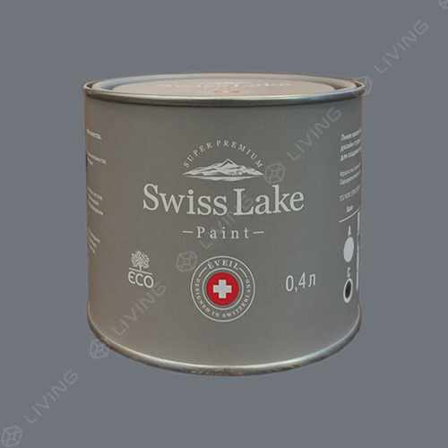 картинка Краска Swiss Lake Wall Comfort 7 цвет Caviar Black №2965 от LIVING