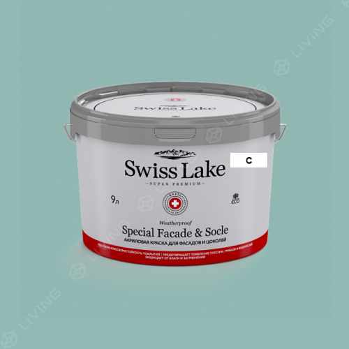 картинка Краска Swiss Lake Special Faсade & Socle цвет Smoky Mountain Spring №2401 от LIVING