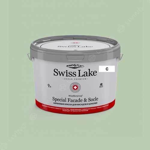 картинка Краска Swiss Lake Special Faсade & Socle цвет Baltic Green №2488 от LIVING