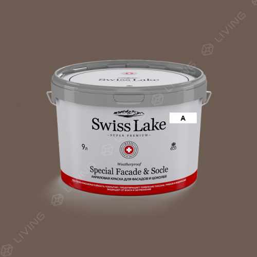 картинка Краска Swiss Lake Special Faсade & Socle цвет dark owl №702 от LIVING