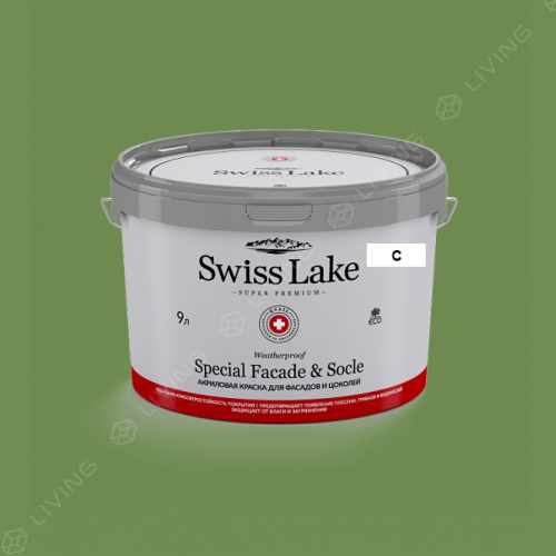 картинка Краска Swiss Lake Special Faсade & Socle цвет CLOVER LEAF №2500 от LIVING