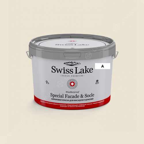 картинка Краска Swiss Lake Special Faсade & Socle цвет vaporous gray №201 от LIVING