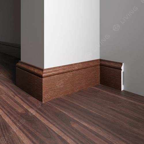 Плинтус широкий Decor-Dizayn, коричневый, арт. 005-82SH, коллекция Плинтусы 005, 240 х 7,9 х 1,3 см. Россия