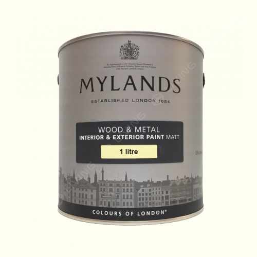 картинка Краска Mylands Wood&metal matt цвет Pure White №1 от LIVING