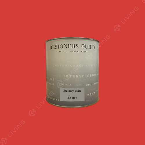 картинка Краска Designers Guild Masonry Paint цвет FLAME RED №121 от LIVING