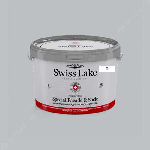 картинка Краска Swiss Lake Special Faсade & Socle цвет shadow grey №2924 от LIVING