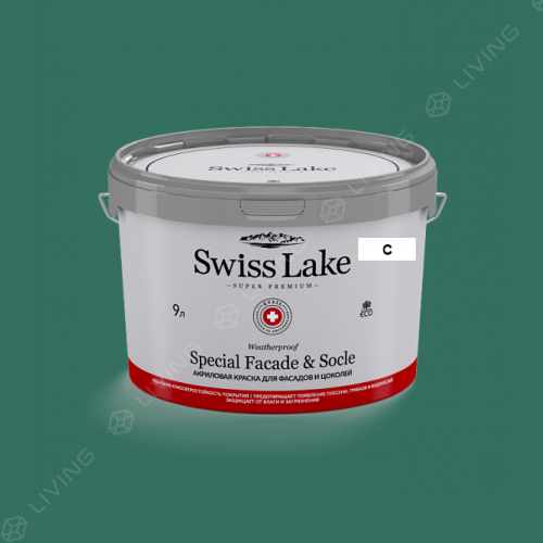 картинка Краска Swiss Lake Special Faсade & Socle цвет fir tree №2370 от LIVING