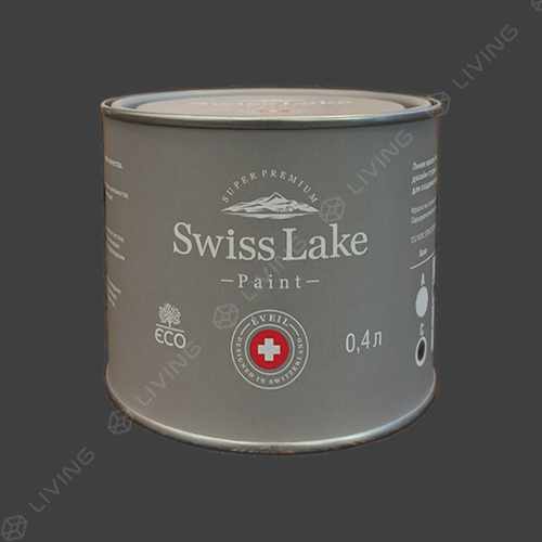 картинка Краска Swiss Lake Wall Comfort 7 цвет charcoal smoke №2969 от LIVING