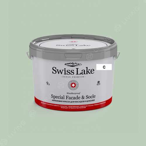 картинка Краска Swiss Lake Special Faсade & Socle цвет Dried Basil Leaf №2681 от LIVING