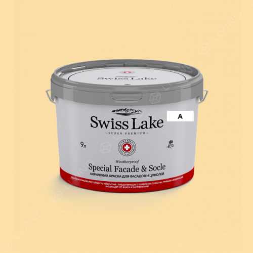 картинка Краска Swiss Lake Special Faсade & Socle цвет juicy pineapple №1053 от LIVING