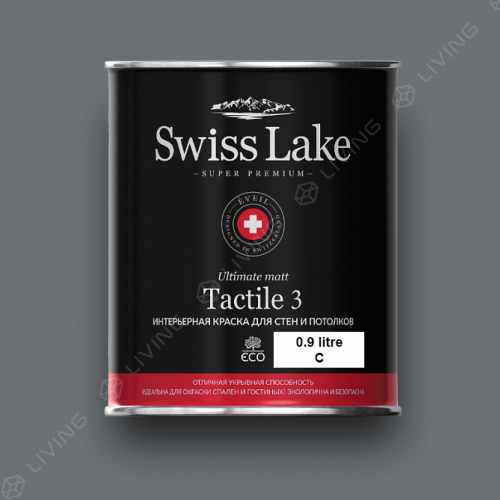 картинка Краска Swiss Lake Tactile 3 цвет pewter №2926 от LIVING