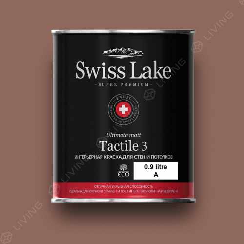 картинка Краска Swiss Lake Tactile 3 цвет leather №1598 от LIVING