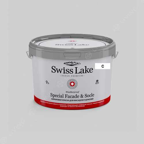 картинка Краска Swiss Lake Special Faсade & Socle цвет blue smoke №2781 от LIVING