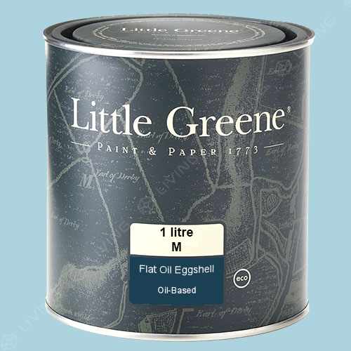 картинка Краска Little Greene Flat Oil Eggshell цвет Sky Blue №103 от LIVING