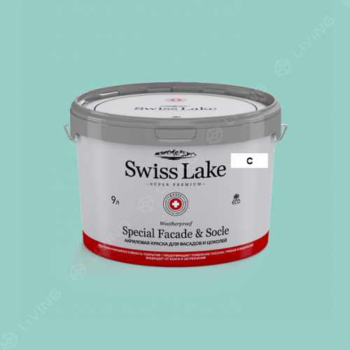 картинка Краска Swiss Lake Special Faсade & Socle цвет greenwood lake №2349 от LIVING