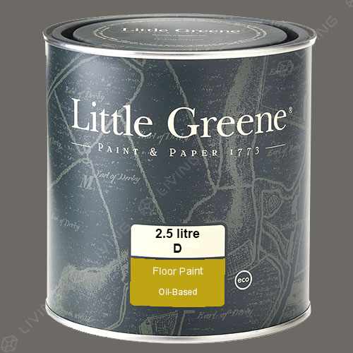 картинка Краска Little Greene Floor Paint цвет Dark Lead Colour №118 от LIVING