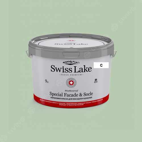 картинка Краска Swiss Lake Special Faсade & Socle цвет Green Easter egg №2486 от LIVING