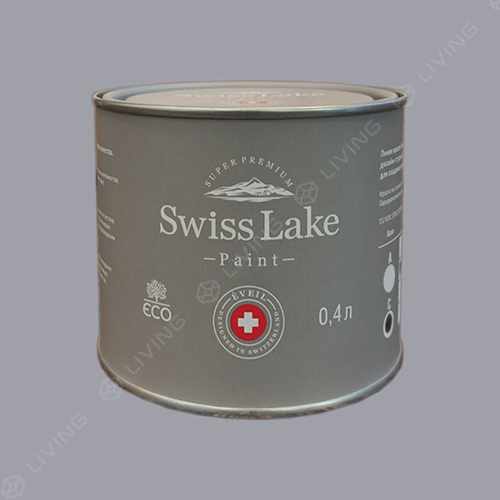 картинка Краска Swiss Lake Wall Comfort 7 цвет Steel Grey №2974 от LIVING