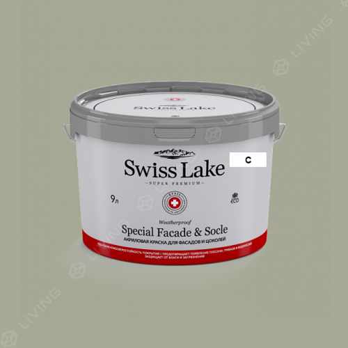 картинка Краска Swiss Lake Special Faсade & Socle цвет nile green №2626 от LIVING