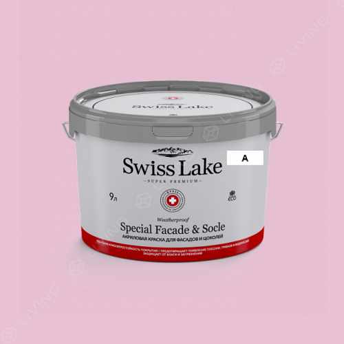 картинка Краска Swiss Lake Special Faсade & Socle цвет pink quartz №1351 от LIVING