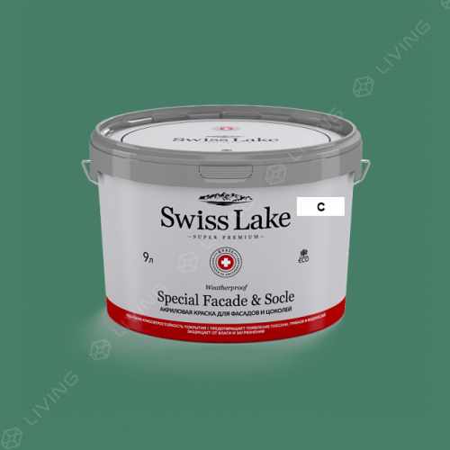 картинка Краска Swiss Lake Special Faсade & Socle цвет bergamot  №2367 от LIVING