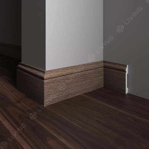 Плинтус широкий Decor-Dizayn, коричневый, арт. 005-92SH, коллекция Плинтусы 005, 240 х 7,9 х 1,3 см. Россия