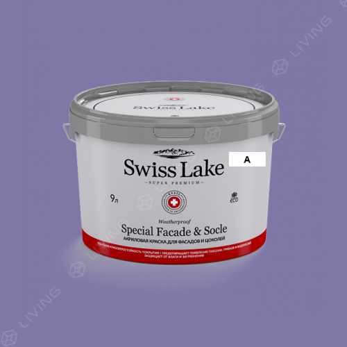 картинка Краска Swiss Lake Special Faсade & Socle цвет Blueberry №1843 от LIVING