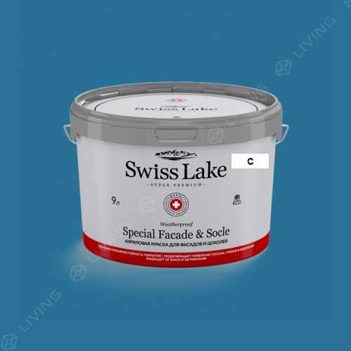 картинка Краска Swiss Lake Special Faсade & Socle цвет navy №2140 от LIVING