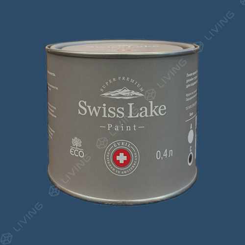 картинка Краска Swiss Lake Wall Comfort 7 цвет BLUE TANG №2100 от LIVING