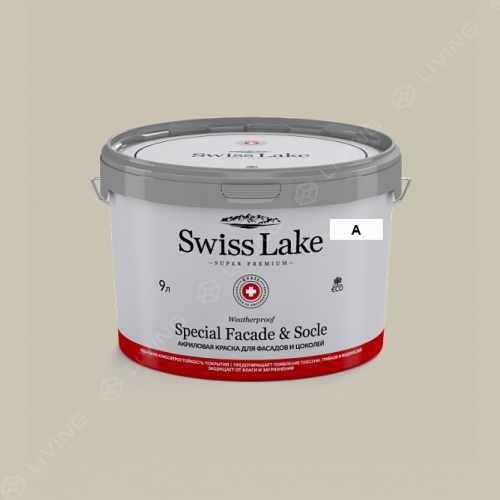 картинка Краска Swiss Lake Special Faсade & Socle цвет ballet white №439 от LIVING