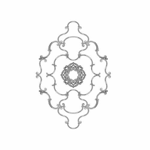 Розетка RODECOR Шинуазри Пагода Ф3, арт. 87508CN, 145 х 100,5 см.