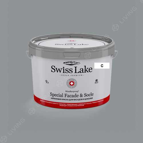 картинка Краска Swiss Lake Special Faсade & Socle цвет Baltimore bay №2916 от LIVING
