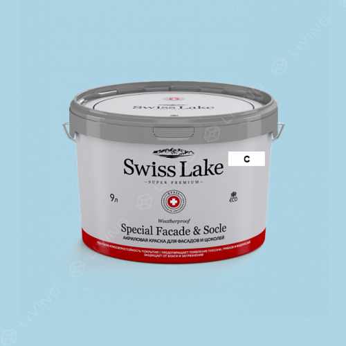 картинка Краска Swiss Lake Special Faсade & Socle цвет OCEAN CRUISE №2009 от LIVING