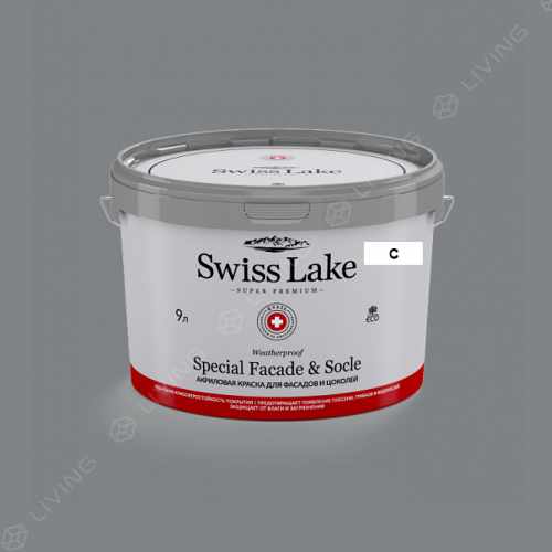 картинка Краска Swiss Lake Special Faсade & Socle цвет Autumn Rain №2806 от LIVING